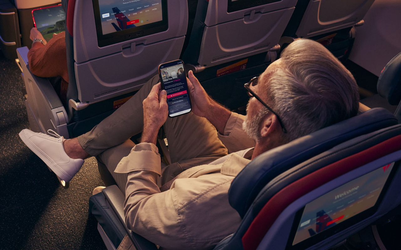 Thumbnail voor Delta Air Lines komt met gratis WiFi op vrijwel alle vluchten