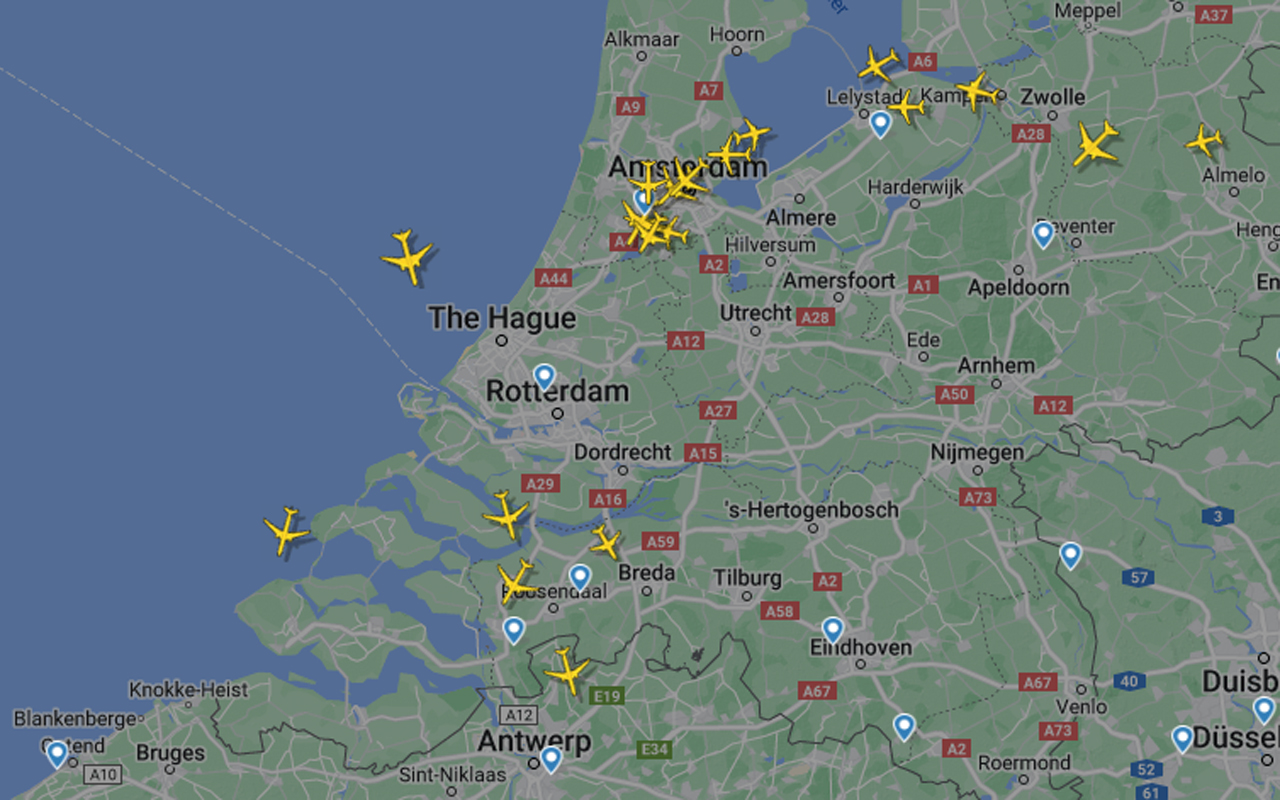 Thumbnail voor Luchthavens in de buurt vangen vluchten Schiphol op