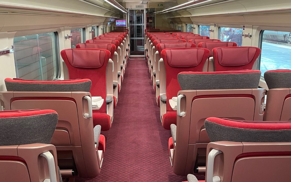 Thumbnail voor Thalys neemt eerste trein met vernieuwd interieur in dienst