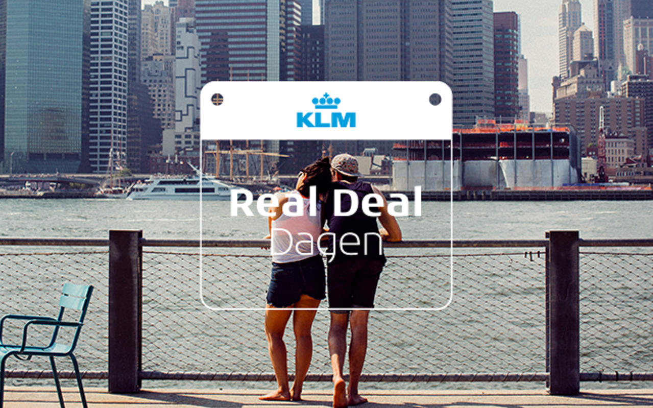 Thumbnail voor KLM lanceert Real Deal Dagen als ‘duurzame’ opvolger Werelddeal Weken