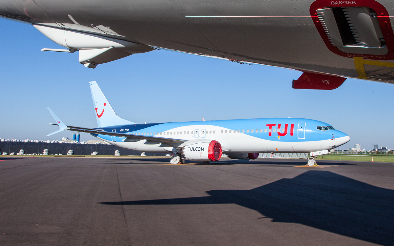 Thumbnail voor TUI fly maakt opnieuw testvlucht met Boeing 737 MAX vanaf Schiphol