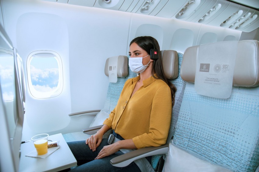 Thumbnail voor Emirates-passagiers kunnen tegen betaling aangrenzende stoelen vrijhouden