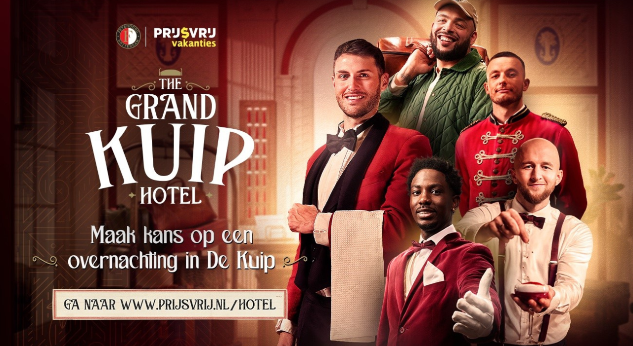 Thumbnail voor Win een overnachting in ‘The Grand Kuip Hotel’ met Prijsvrij