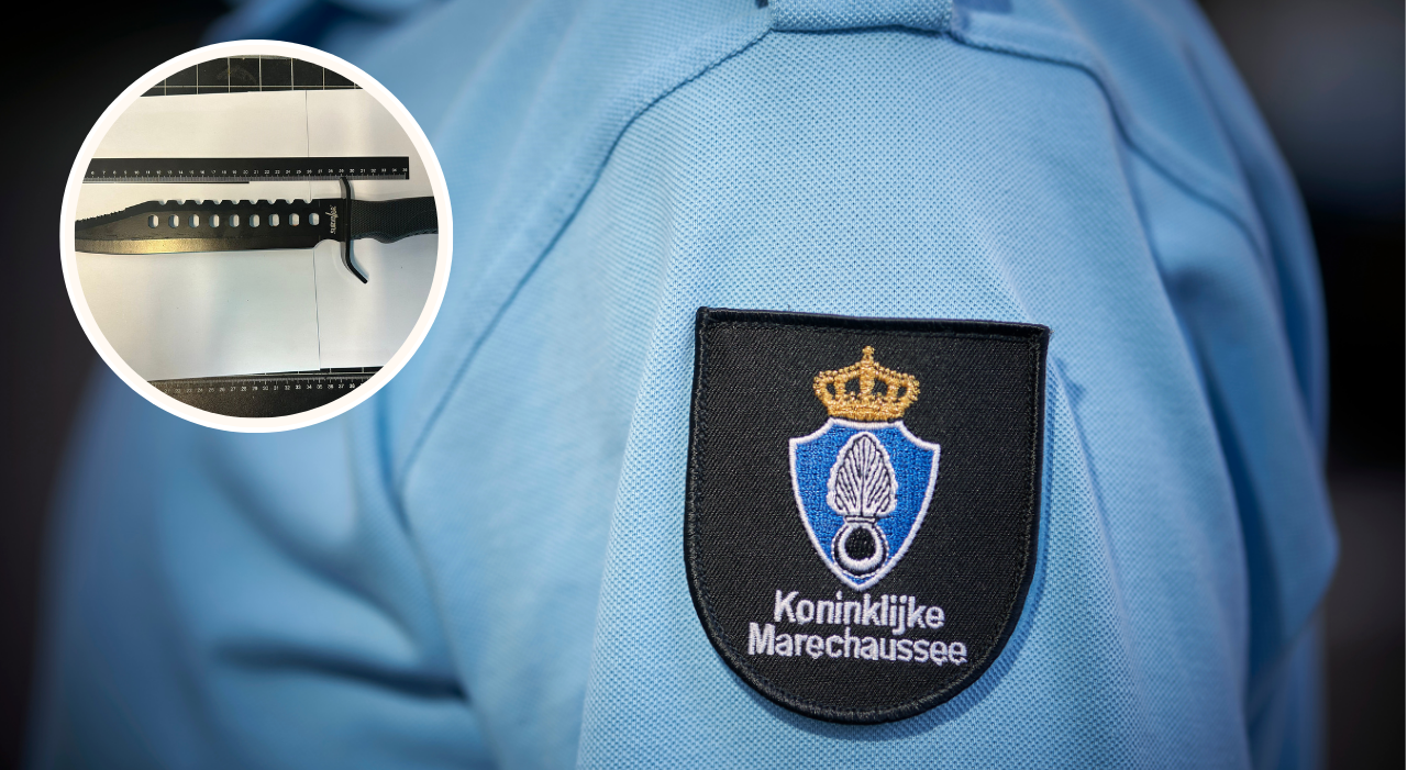 Thumbnail voor Aanhoudingen op Schiphol om mes en alarmpistool