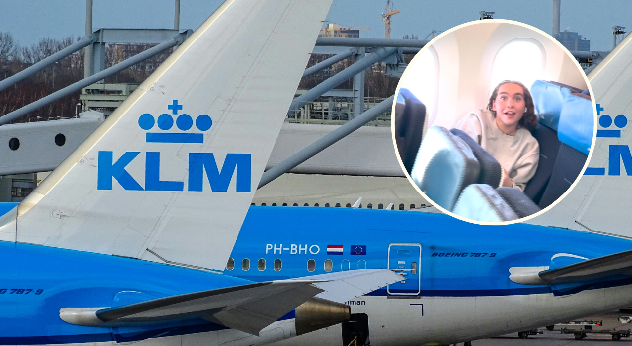 Thumbnail voor Bijzonder moment voor scholiere Sjimmy in KLM-vlucht