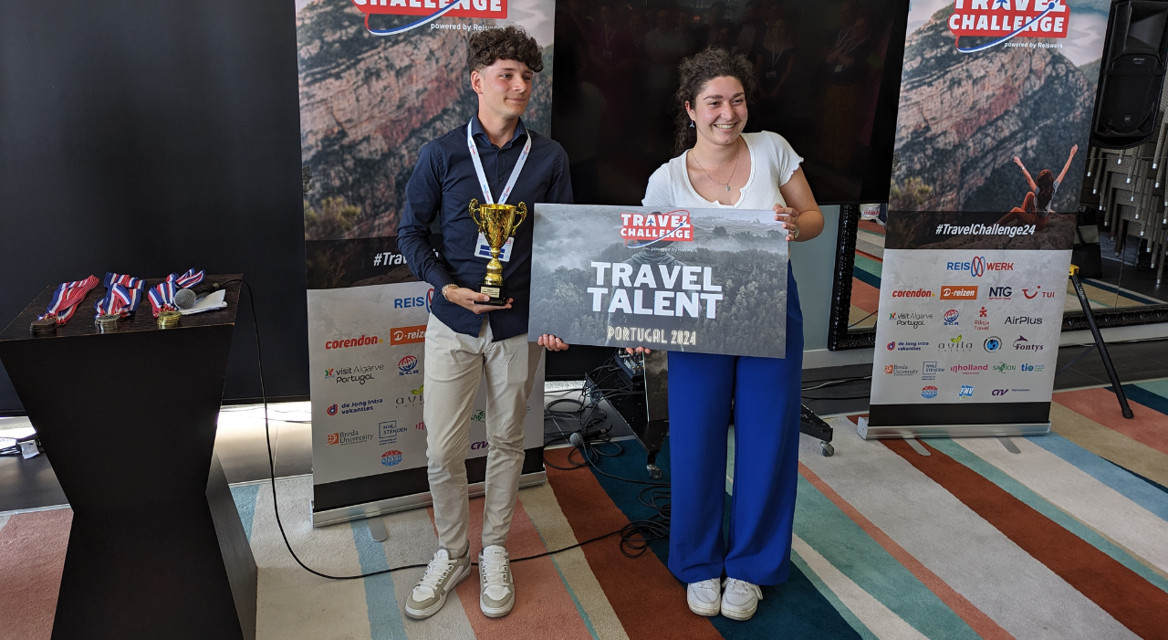 Thumbnail voor Niet één, maar twee studenten uitgeroepen tot Travel Challenge Talent 2024
